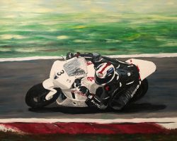 Acrilic, canvas; (80 x 120 cm); By photo; Leonard M. Acrylic