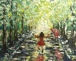 Acrilic, canvas; (70 x 90 cm) based on photo; Kaja M. Acrylic