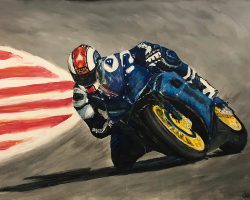 Acrilic, canvas; (70 x 100 cm); By photo; Blaz O. Acrylic