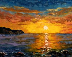 Acrilic, canvas; (140 x 70 cm) By photo; Simons Bay Acrylic