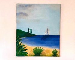 Acrilic, canvas; (60 x (50+50+50) cm); Triptih Acrylic