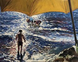 Oil, canvas; (64 x 97 cm); Impressionism; Privat collection;