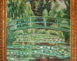 Oil on canvas; (89,2 x 93,3 cm); Philadelphia Museum of Art; Monet Japanesse Bridge 1899 Oil