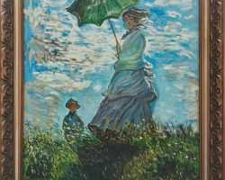 Oil, canvas; (100 x 82 cm); Impressionism; National Gallery of Art; Washingron D.C. USA; Monet Žena z dežnikom 1875 Olje